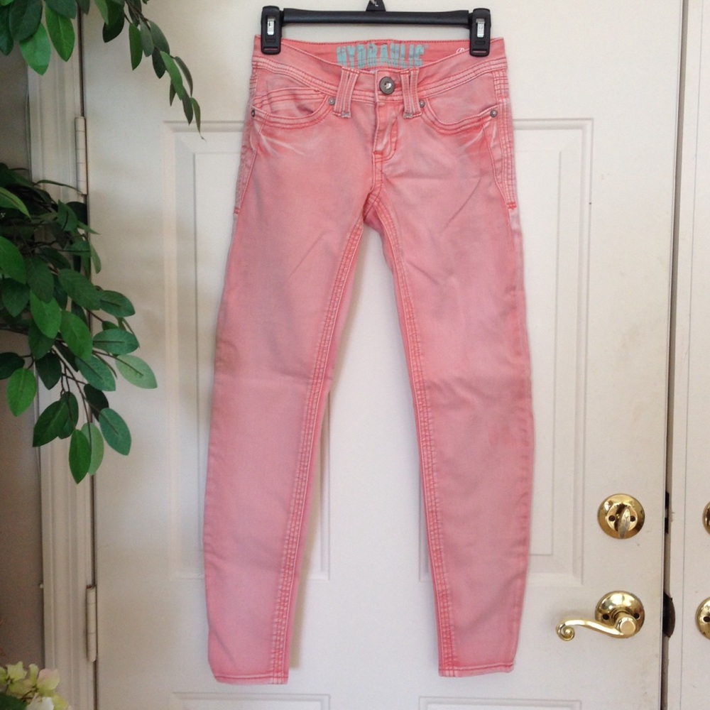 Coral Skinny Jeans *To Be Donated Soon*
